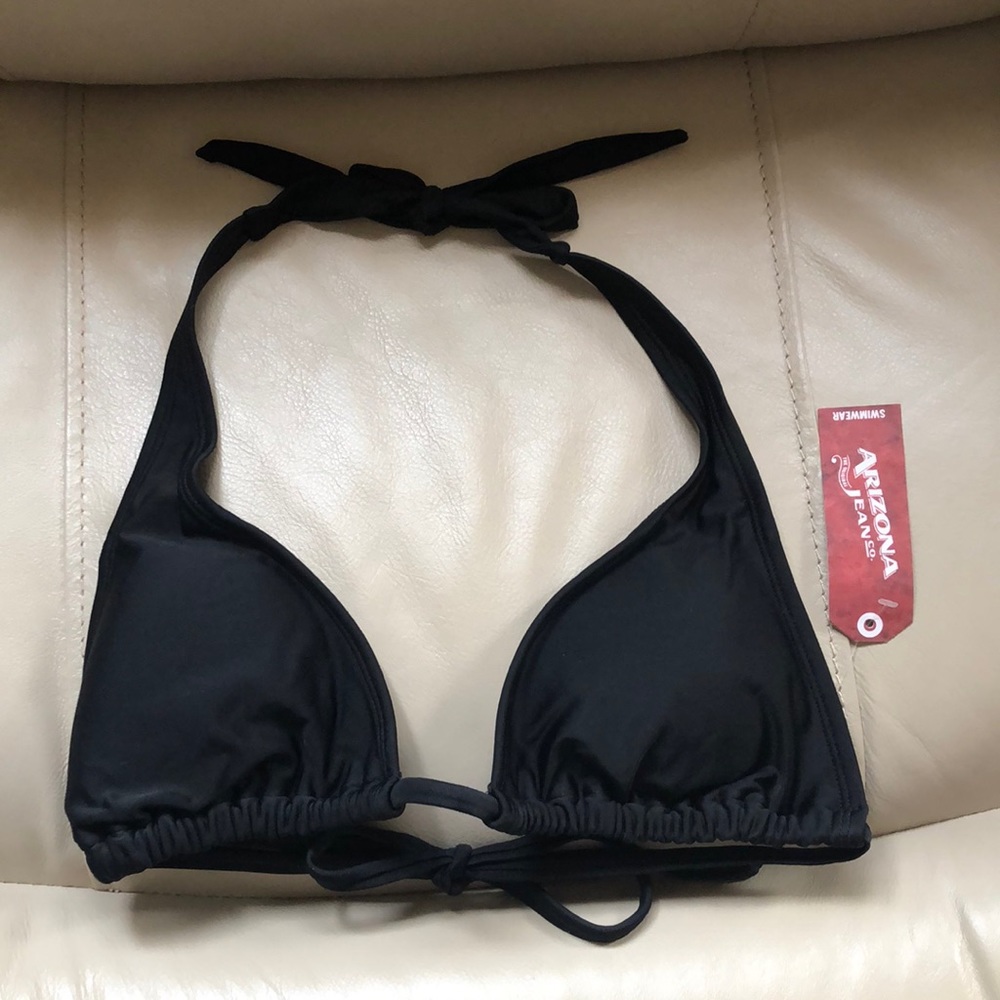 Arizona Jean Company Black Bikini Top NWT